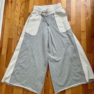 Free people wide leg sweat pants